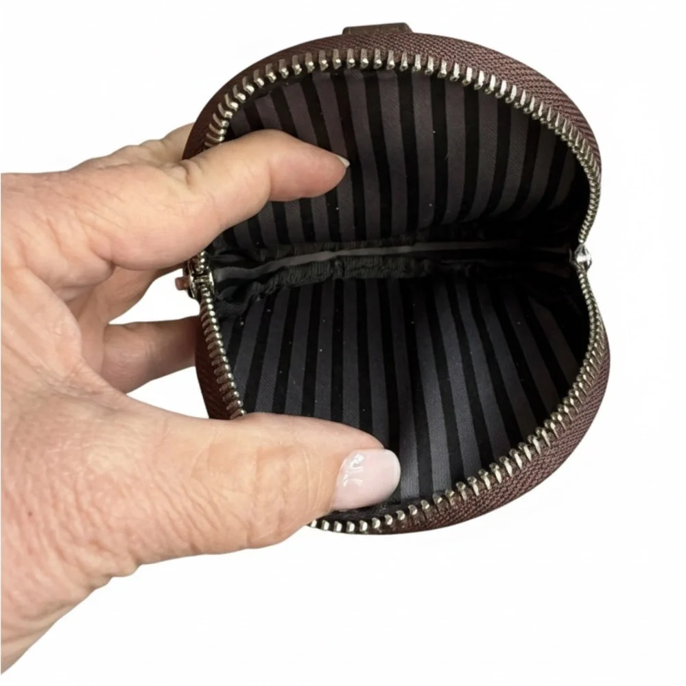 Upcycled Leather Pouch with Authentic Louis Vuitton Material